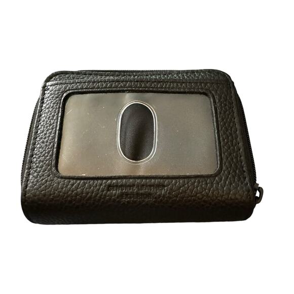 Buxton Genuine Pebbles Leather RFID Wizard Wallet 11 card slots - Black - Picture 5 of 9